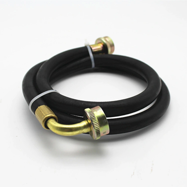 1/2" Rubber Washing Machine Hose with 90 Degree Elbow Connector