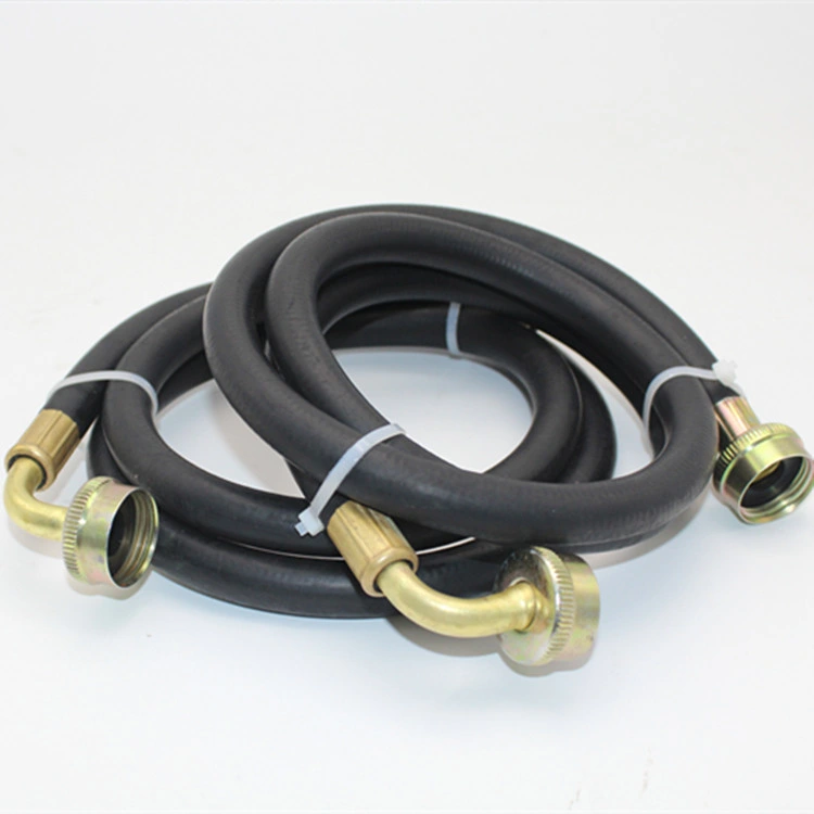 1/2" Rubber Washing Machine Hose with 90 Degree Elbow Connector