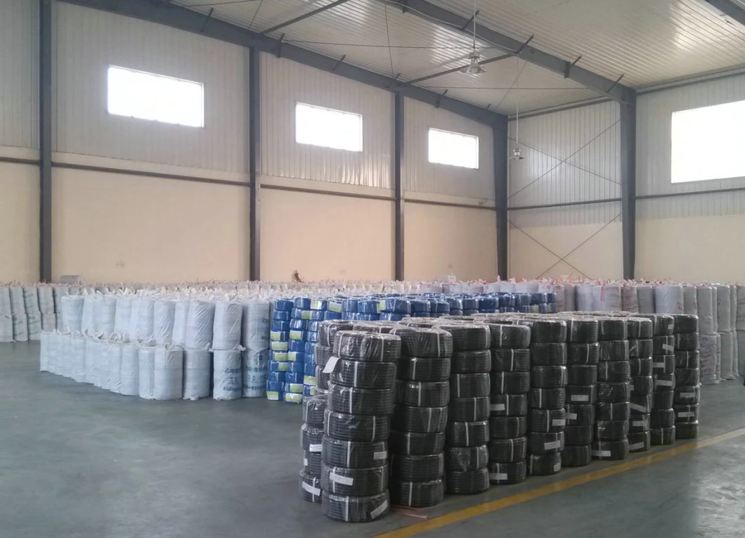 Smooth Cloth Textile Braided 20bar 300psi Air Water Fuel Oil Rubber Hose for Industrial Services