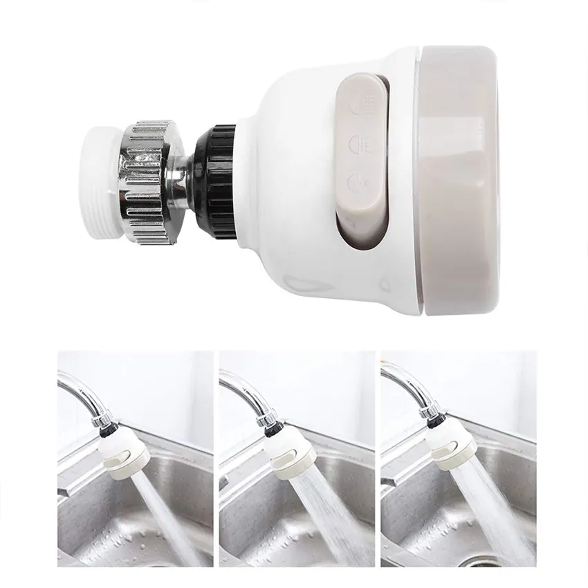 Waschbecken 360 drehbarer Küchenhahnkopf, bewegliche Wasserhahnverlängerung, wassersparender Wasserhahnbelüfter
